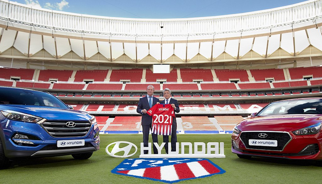 Δ.Τ.: Η Hyundai Motor Παγκόσμιος Συνεργάτης Αυτοκινήτου  του Club Atlético de Madrid