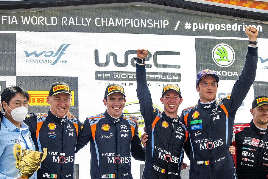 Εντυπωσιακή Νίκη για την Hyundai στο Ypres Rally Belgium