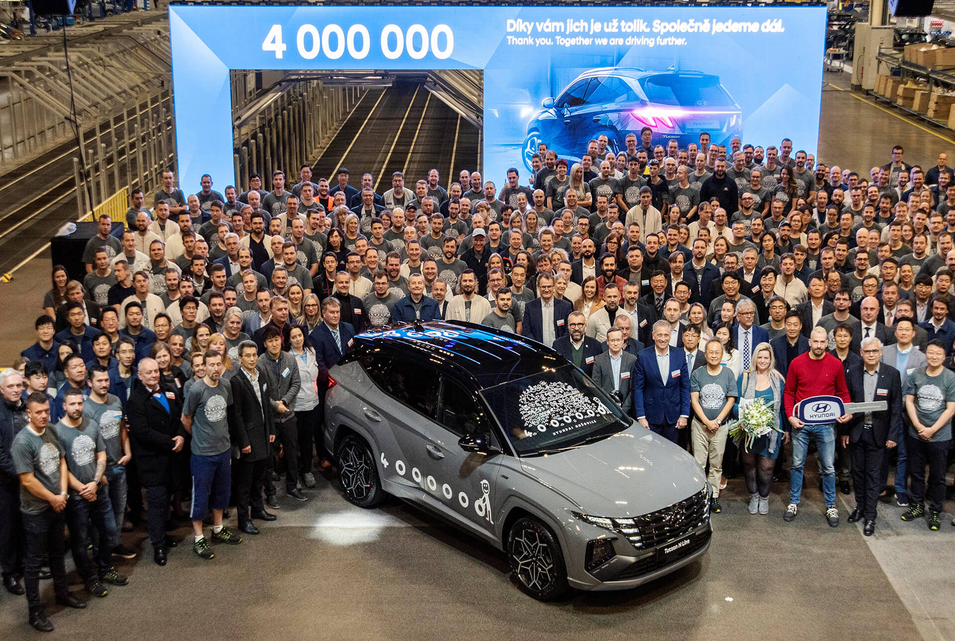 Η Hyundai Motor Manufacturing Czech γιορτάζει την παραγωγή 4.000.000 οχημάτων