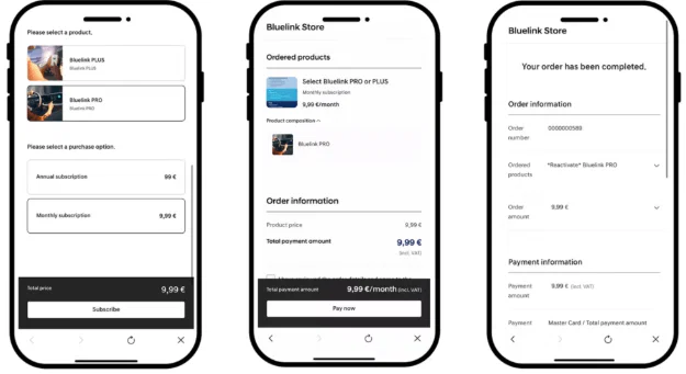 Συνδρομητικές Υπηρεσίες Bluelink®