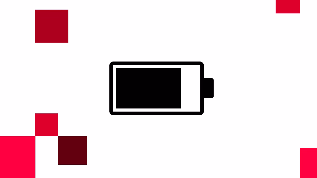 Icon showing a battery