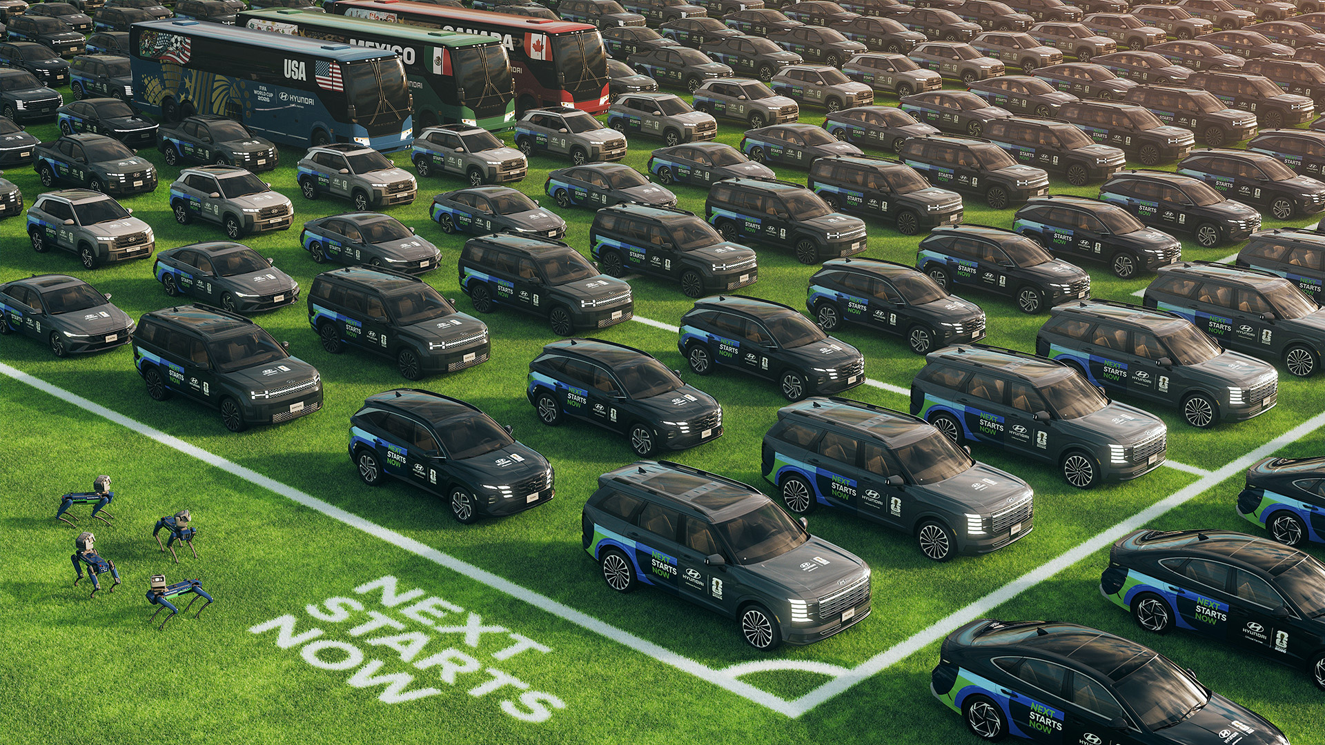 Η Hyundai Motor διαθέτει το μεγαλύτερο έως σήμερα στόλο κινητικότητας και ρομποτικής στο FIFA World Cup 2026™